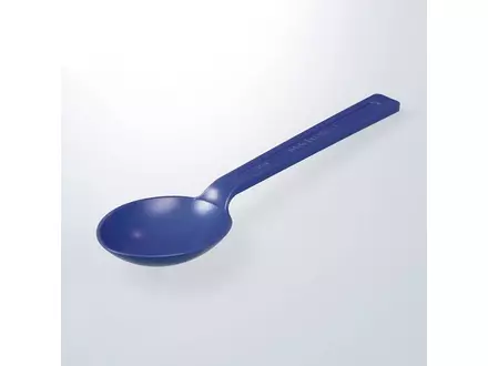 Cuillère échantillon stérile détectable PS 127 mm 2,5 ml bleue