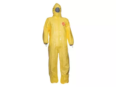 Combinaison jetable à capuche jaune DuPont Tychem 2000 C CHA5