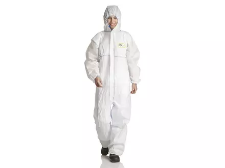 Combinaison jetable à capuche ProSafe LIGHT blanche