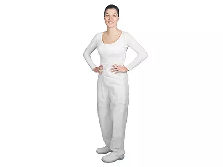 Culotte jetable en polypropylène non tissé blanc, taille L