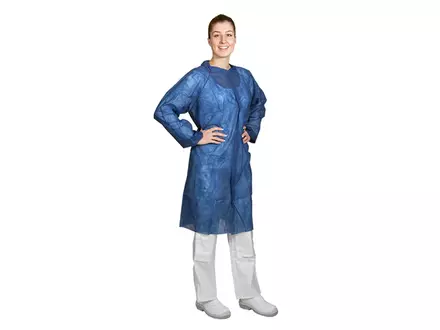 Visitor coat PP new velcro anti-static blue size 2XL