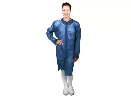 Hycare disposable visitor coat basic with Velcro non-woven PP