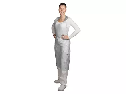 Hycare disposable scheurschort 20/25/40/50/60 mu polyethyleen 80x125 cm scheurbaar op blok