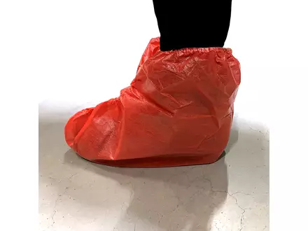 Hycare disposable shoe cover PP/CPE high 35 cm antistatic ESD red