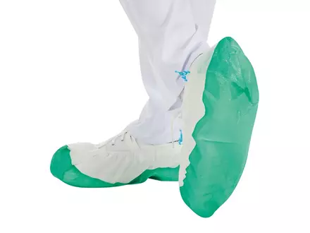 Disposable shoe cover for dispenser PP/CPE 44 cm
