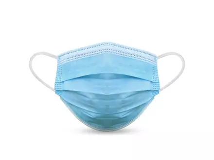 Masque facial jetable civil 3 plis en polypropylène non tissé