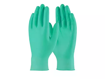 Gant jetable Hycare en nitrile non poudré, 240 mm, vert, taille S