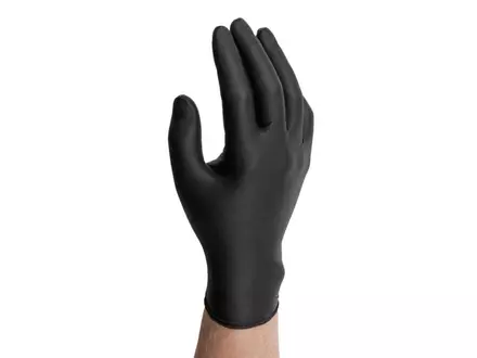 Ansell Microflex 93-852 black nitrile glove size 8.5-9