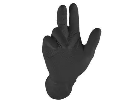 Grippaz 246BK disposable nitrile glove chemical-resistant 240 mm black size 7