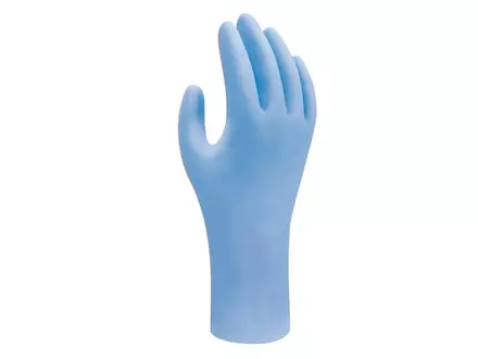 Gant jetable en nitrile Showa 7502PF EBT résistant aux produits chimiques