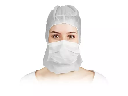 Masque facial jetable Hycare Astrocap à 2 couches en polypropylène non tissé
