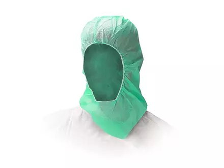 Bonnet jetable Hycare Astrocap en polypropylène non tissé vert