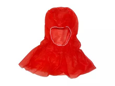 Cagoule jetable à col long, bonnet astrocap non tissé en polypropylène rouge