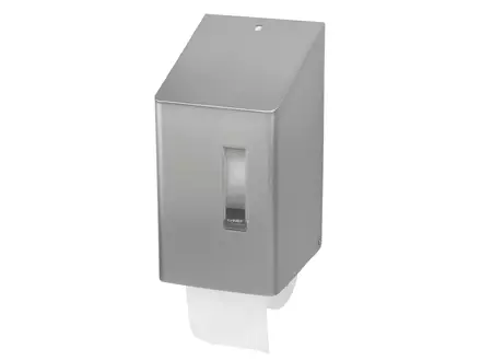 Distributeur de papier toilette Ophardt SanTRAL SRU 2 E ST, rouleau avec capuchon en acier inoxydable