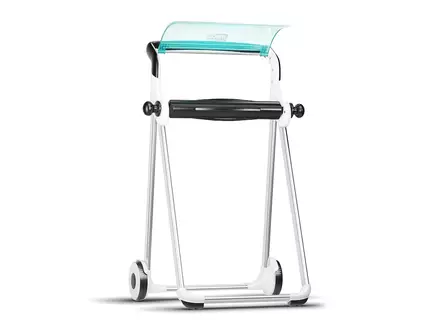 Tork 652000 mobile floor stand cleaning roll dispenser M1 white/turquoise