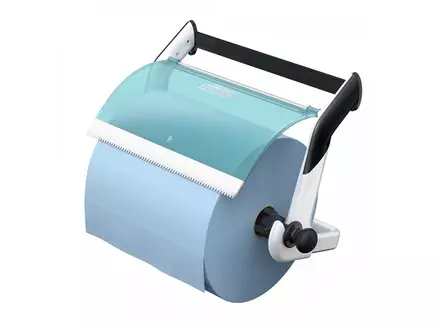 Distributeur de papier essuie-mains mural Tork 652100 W1 blanc/turquoise