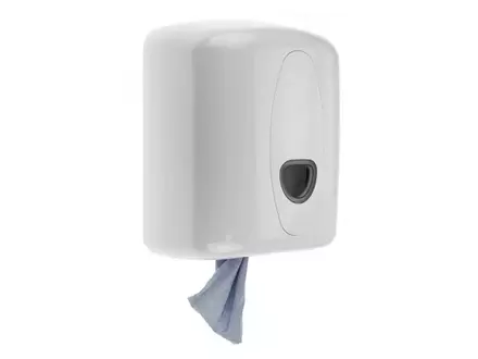 Distributeur de rouleau de nettoyage PlastiQline PQ20MidiC blanc moyen