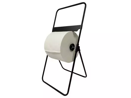 Euro Products paper towel dispenser, floor-standing model, black