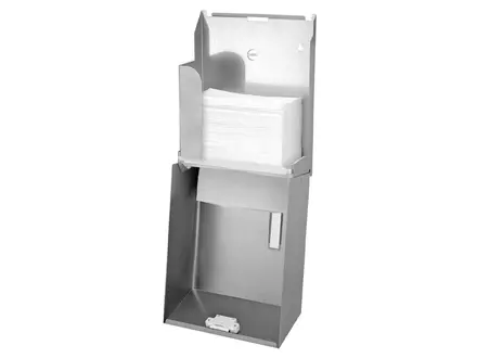 Distributeur de serviettes pliables Ophardt SanTRAL HSU 31 E ST en acier inoxydable, pliage en Z