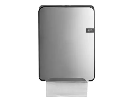 Distributeur d'essuie-mains Euro Products Quartz Silver, pliable en plusieurs sections et en C