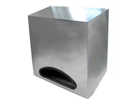 Dispenser universeel RVS met uitgiftesleuf