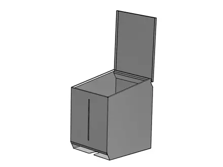 Distributeur simple en acier inoxydable, fente de 35 mm, 320 x 400 x 450 mm