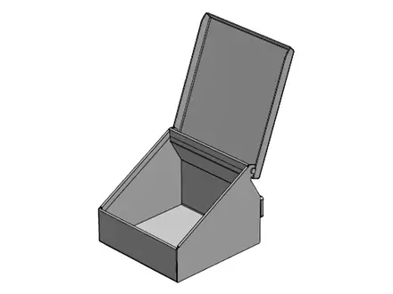Distributeur universel petit format en acier inoxydable 150 x 150 x 44/131 mm