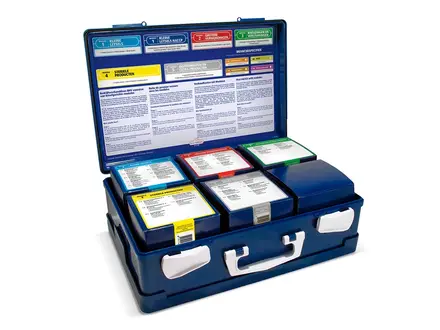 HeltiQ modular first aid kit BHV HACCP orange