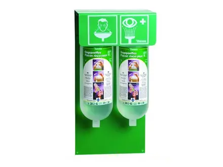 Station de lavage oculaire salin 2 x 1000 ml
