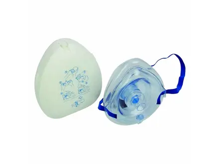Breathing mask in storage box
