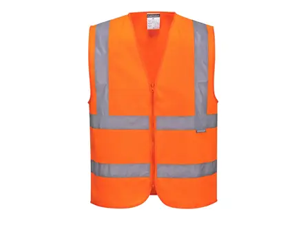 Gilet de sécurité Portwest C375, orange fluorescent haute visibilité, taille L