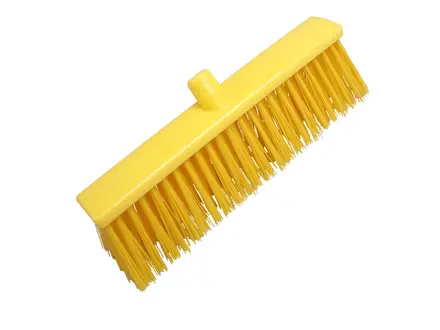 Hard broom FBK 25190-4 400x60 mm yellow