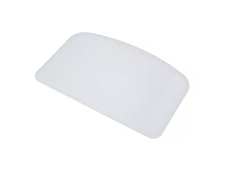 Deegschraper recht zonder gat PP FBK 81911-1 146x98 mm wit