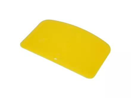 Deegschraper recht zonder gat PP FBK 81911-4 146x98 mm geel
