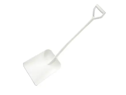 FBK 14104-5 shovel D-grip ergonomic large blade white