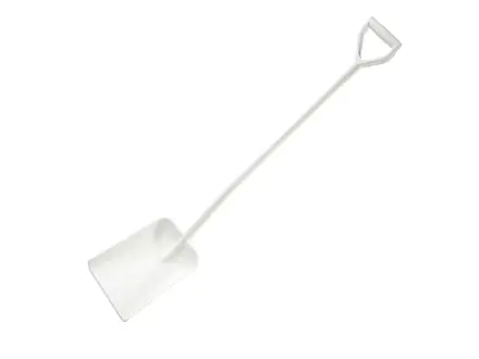 Pelle FBK 15103-1, poignée en D ergonomique, 1330 mm, blanche