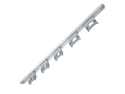 Rail de suspension 5x collier FBK 15157-11 900 mm gris
