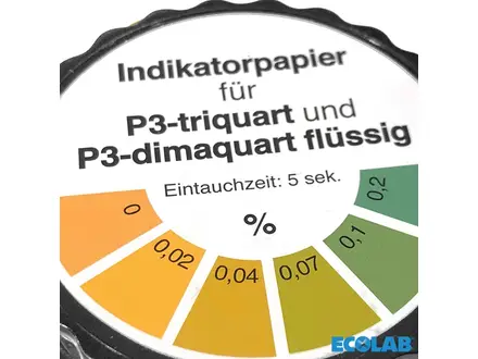 Ecolab P3-Triquart testpapier voor Quat residuen