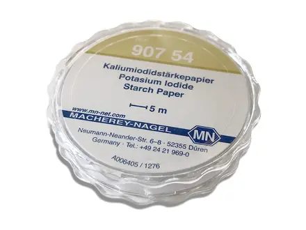 Kaliumjodide zetmeel testpapier residucontrole 5 meter