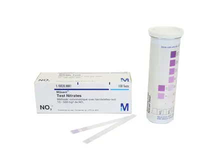 Bandelettes de test de nitrate MQuant 10-500 mg/l