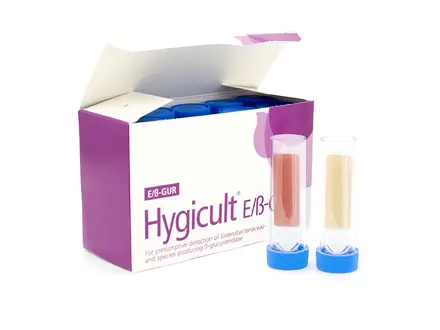 Les lames de test Hygicult E et ß-GUR permettent la détection d'Enterobacteriaceae et d'E. coli.