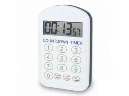 Countdown timer waterbestendig ETI 806-150 wit