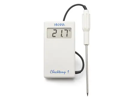 Thermomètre alimentaire Hanna Instruments HI98509 : vérifiez la température à 1 °C près avec la sonde.