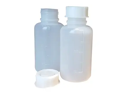 Wide-neck bottle LDPE transparent