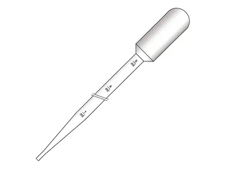 Pasteur pipettes sterile 217 mm filling volume 6.2 ml scale 1 ml