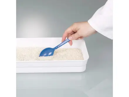 Bürkle sample spoons sterile PS 10 ml blue