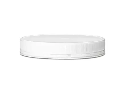 Bouchon à vis PE blanc pour pot d'échantillon