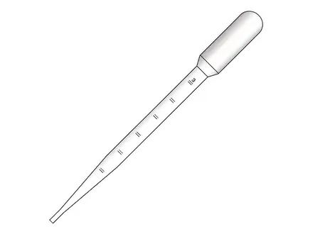 Pasteur pipettes sterile 155 mm filling volume 3.2 ml scale 0.5 ml
