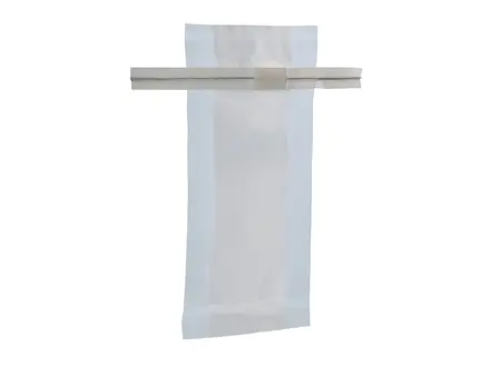 Sac de prélèvement stérile transparent avec surface d'écriture