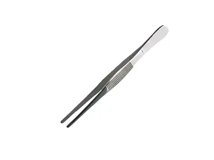 Pince à épiler Bürkle en acier inoxydable droite émoussée